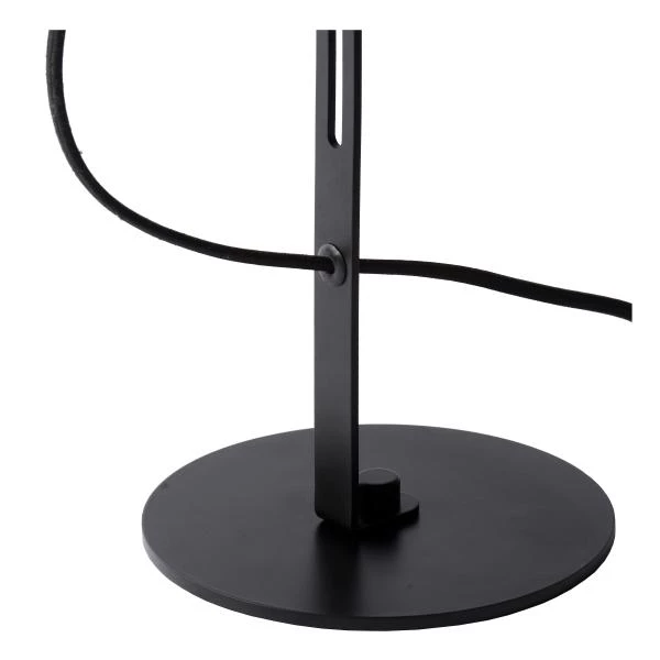 Lucide MALCOLM - Lampe de table - Ø 23 cm - 1xE27 - Noir - détail 4